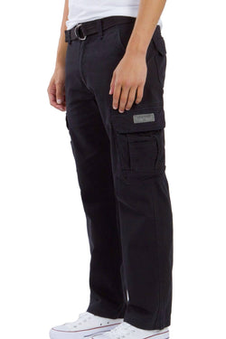 Unionbay Black Survivor Belted Cargo Pant thumbnail 3