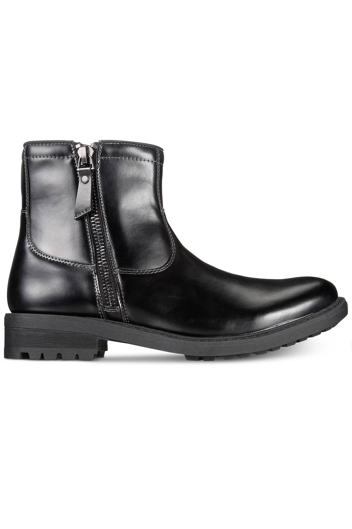 Unlisted by Kenneth Cole Black C-Roam Zip-Up Boot