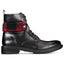 Unlisted by Kenneth Cole Black/Red Flannel High-Top Boot