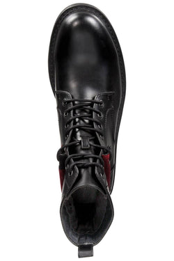 Unlisted by Kenneth Cole Black/Red Flannel High-Top Boot thumbnail 4