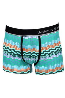 Unsimply Stitched Aqua/Green Geo-Swell Trunk thumbnail 2