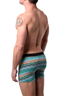 Unsimply Stitched Aqua/Green Geo-Swell Trunk thumbnail 3