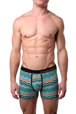 Unsimply Stitched Aqua/Green Geo-Swell Trunk thumbnail 1