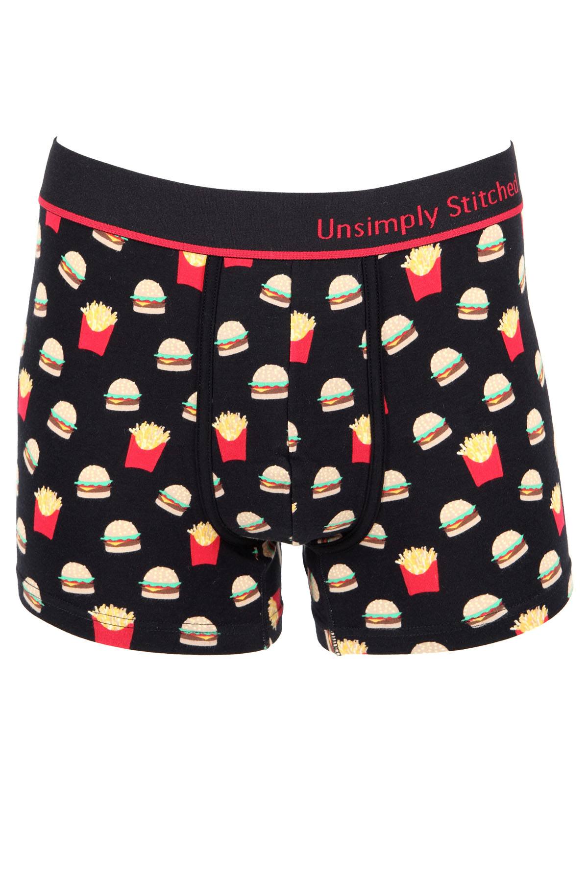 Unsimply Stitched Black Cheeseburger & Fries Trunk
