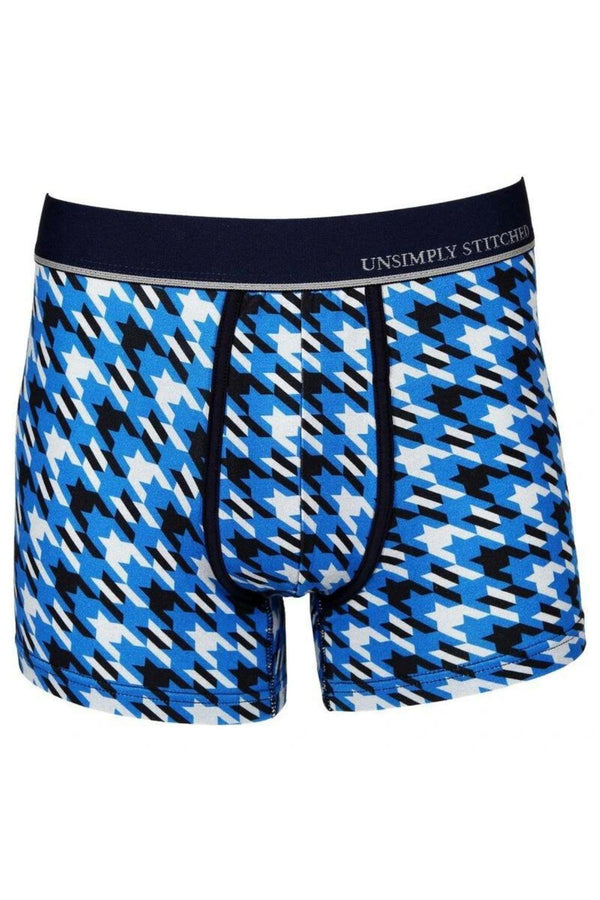 Unsimply Stitched Blue Houndstooth Trunk