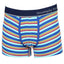 Unsimply Stitched Blue/Orange/Red Sunset-Stripe Trunk