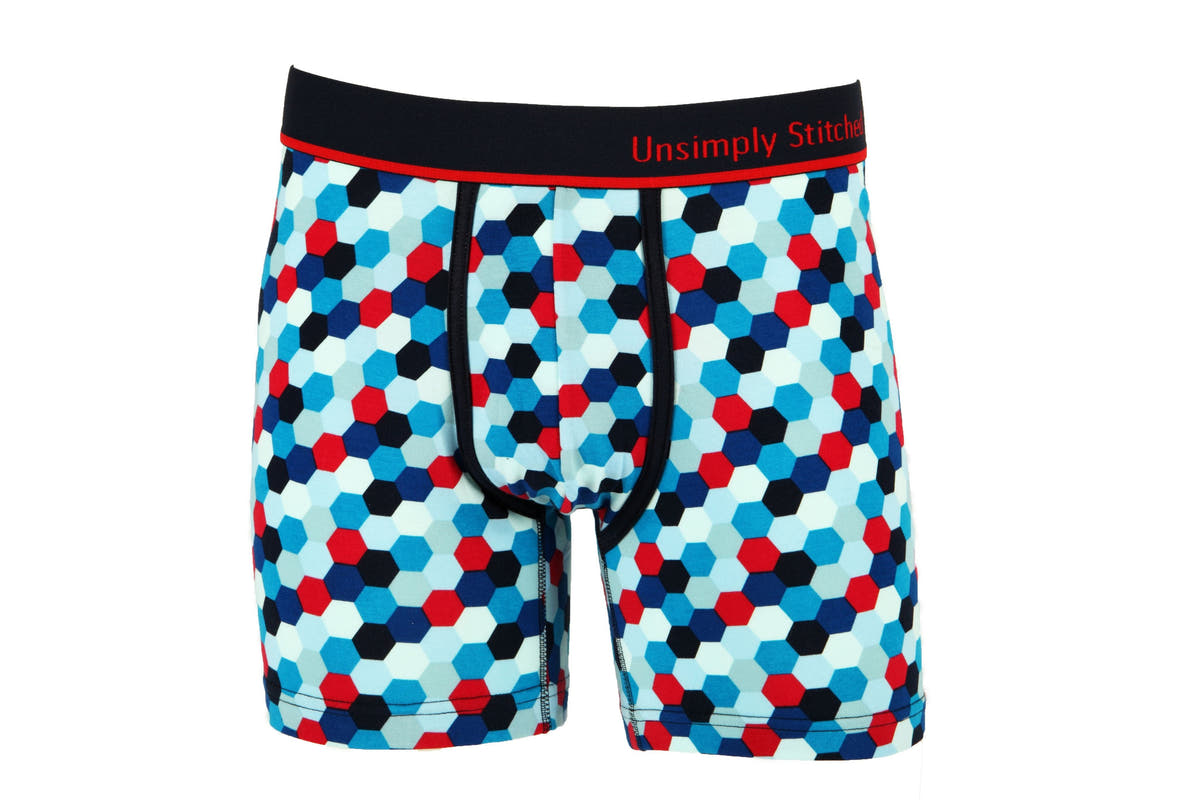 Unsimply Stitched Colored Honey Comb Boxer Brief