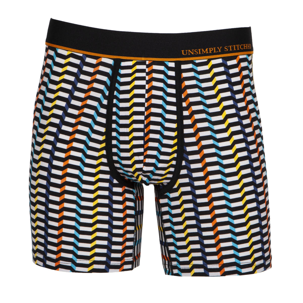 Unsimply Stitched Colored Step Stripe Boxer Brief