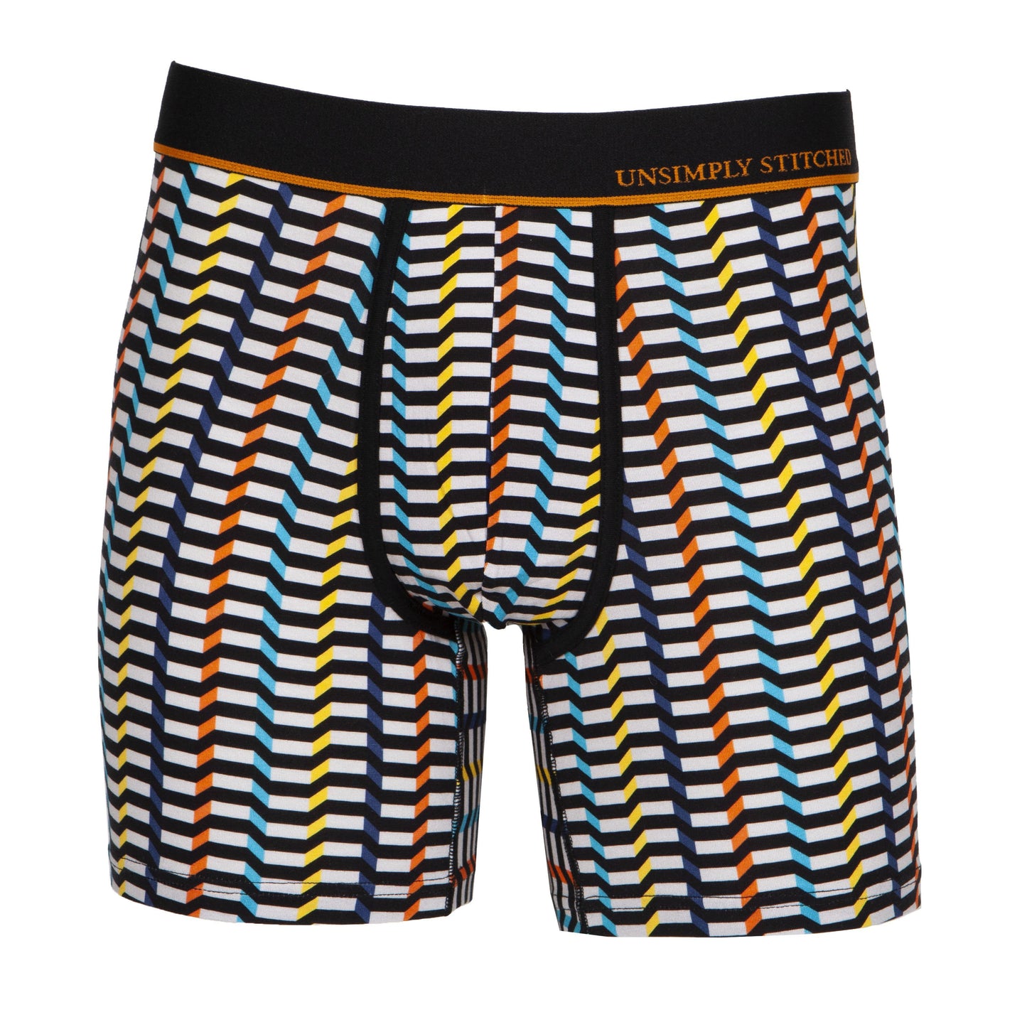 Unsimply Stitched Colored Step Stripe Boxer Brief