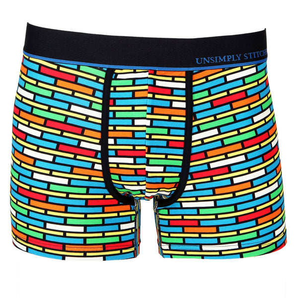 Unsimply Stitched Colorful Brick Stripes Trunk