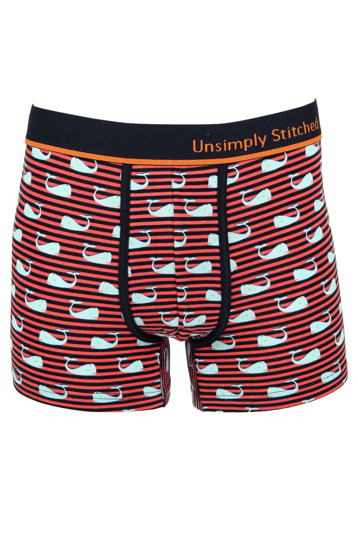 Unsimply Stitched Coral Stripe Whale Trunk