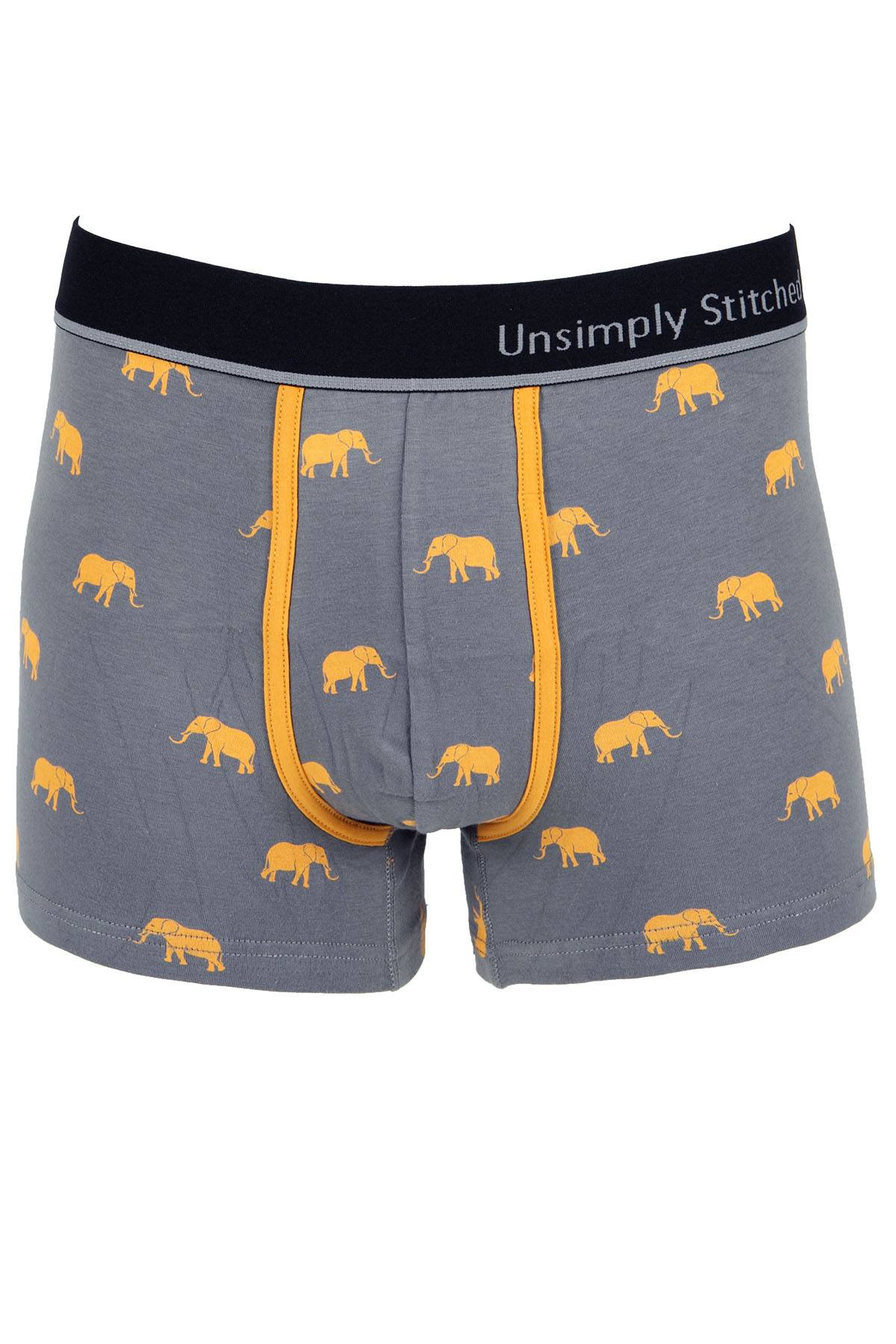 Unsimply Stitched Grey Elephant Trunk