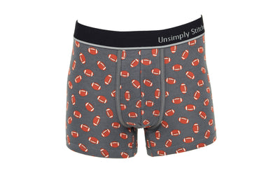 Unsimply Stitched Grey Football Trunk