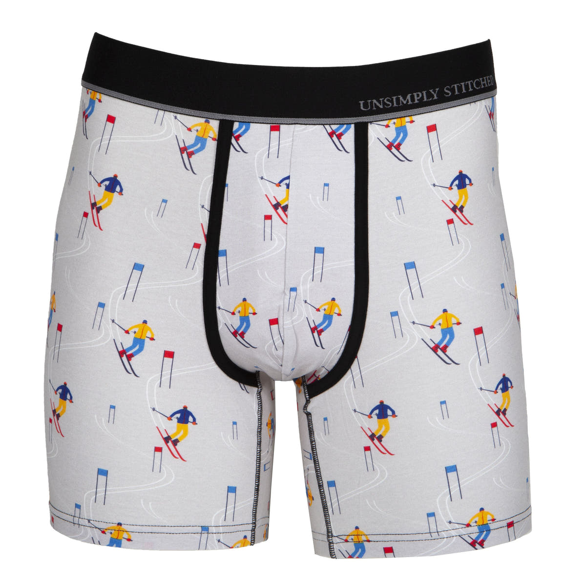 Unsimply Stitched Grey Skiing Boxer Brief