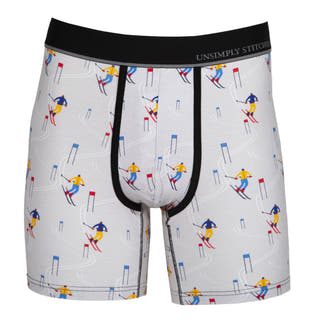 Unsimply Stitched Grey Skiing Boxer Brief