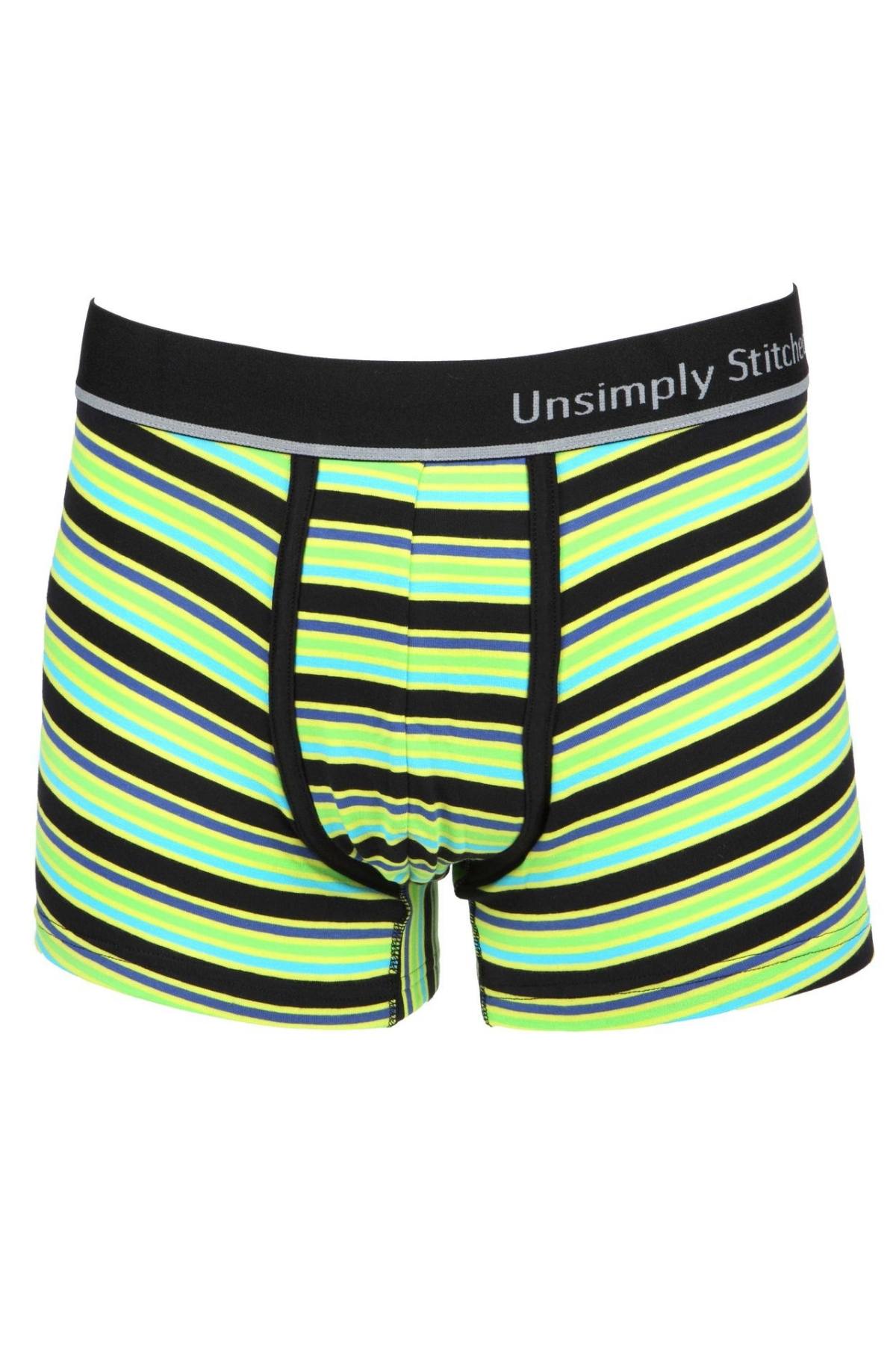 Unsimply Stitched Lime/Black Sunset-Stripe Trunk