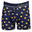 Unsimply Stitched Navy-Blue Fish-Bubbles Boxer Brief