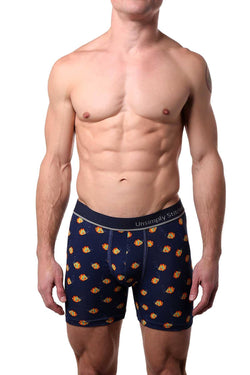 Unsimply Stitched Navy-Blue Fish-Bubbles Boxer Brief thumbnail 1