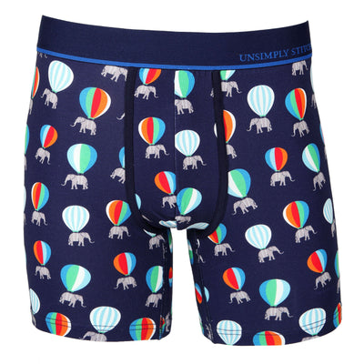 Unsimply Stitched Navy Flying Elephant Boxer Brief