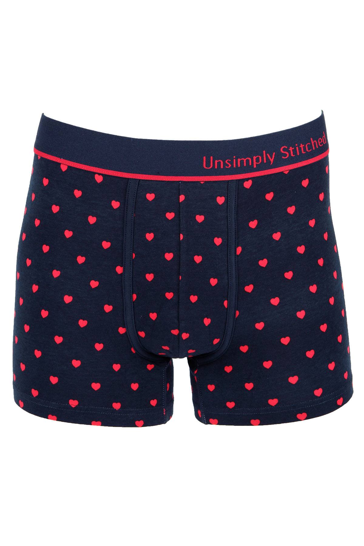 Unsimply Stitched Navy Hearts Trunk