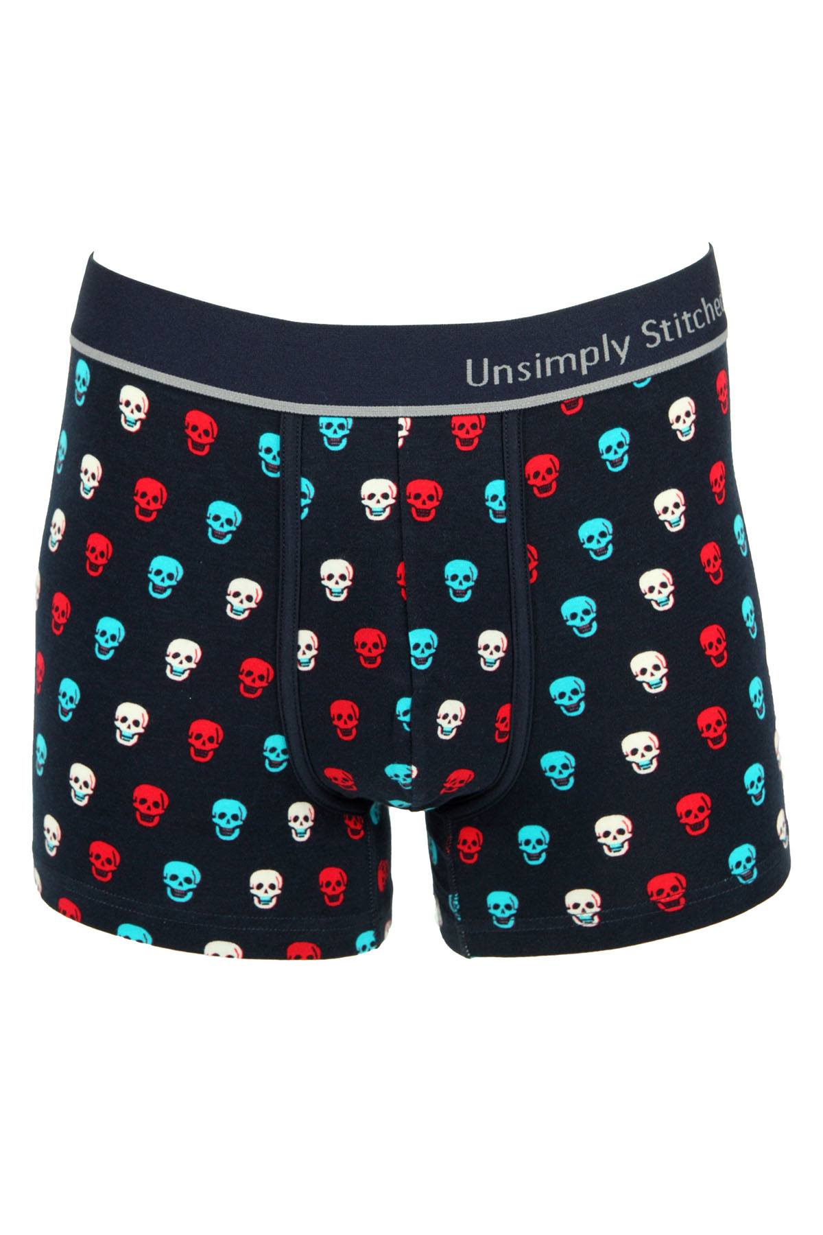 Unsimply Stitched Navy Skull Trunk