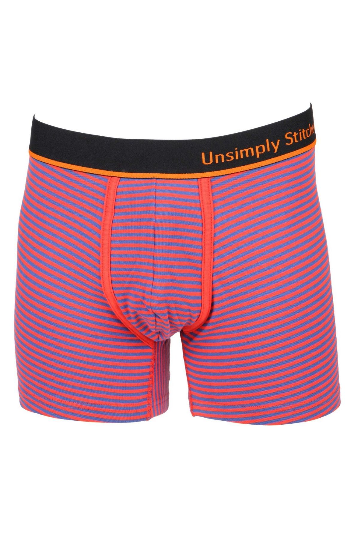 Unsimply Stitched Orange/Blue Sailor-Stripe Boxer Brief
