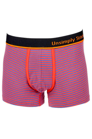 Unsimply Stitched Orange/Blue Sailor-Stripe Trunk