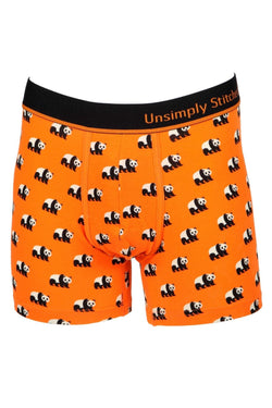 Unsimply Stitched Orange Panda Boxer Brief thumbnail 2