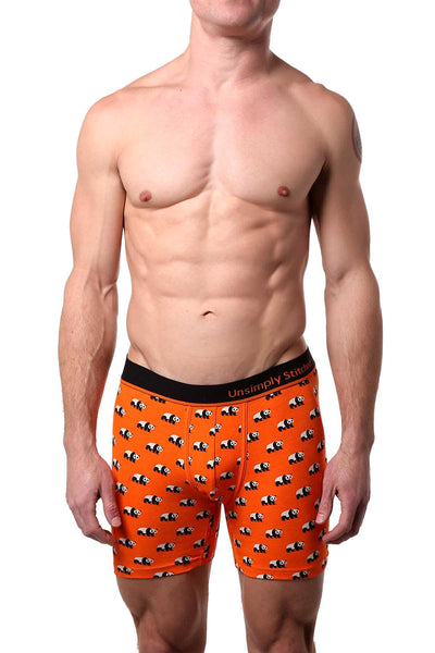 Unsimply Stitched Orange Panda Boxer Brief