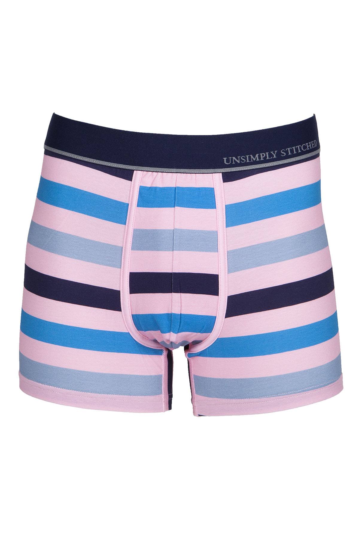 Unsimply Stitched Pink Colored Stripe Trunk