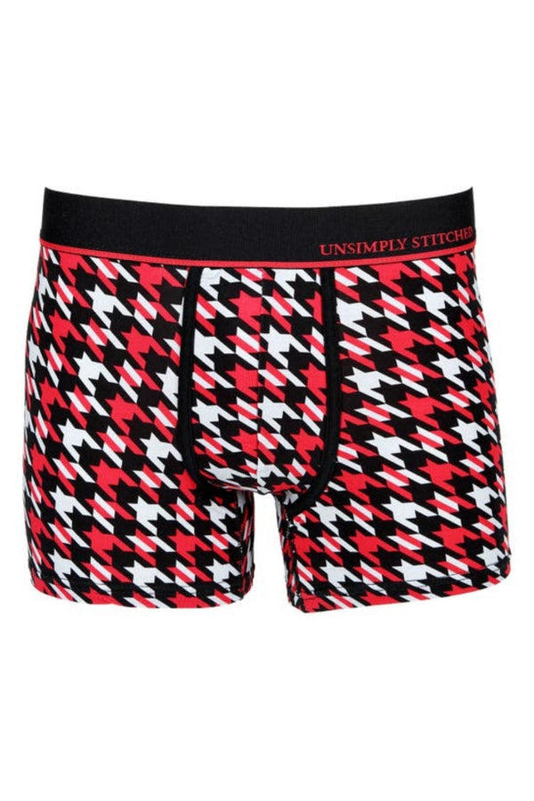Unsimply Stitched Red Houndstooth Trunk