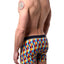 Unsimply Stitched Yellow/Orange/Blue Accordian Trunk