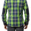 V.I.P. Collection Green Plaid Patch Elbow Shirt