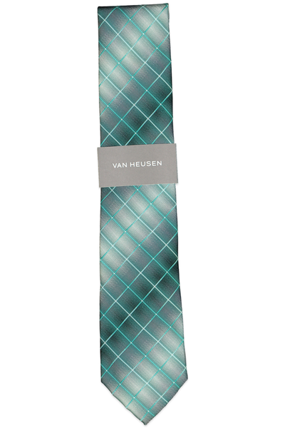 VAN HEUSEN/PVH NECKWEAR INC TONAL GRID BRIGHT GRN