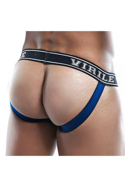 VIRILE Navy Padded-Pouch Jock thumbnail 2