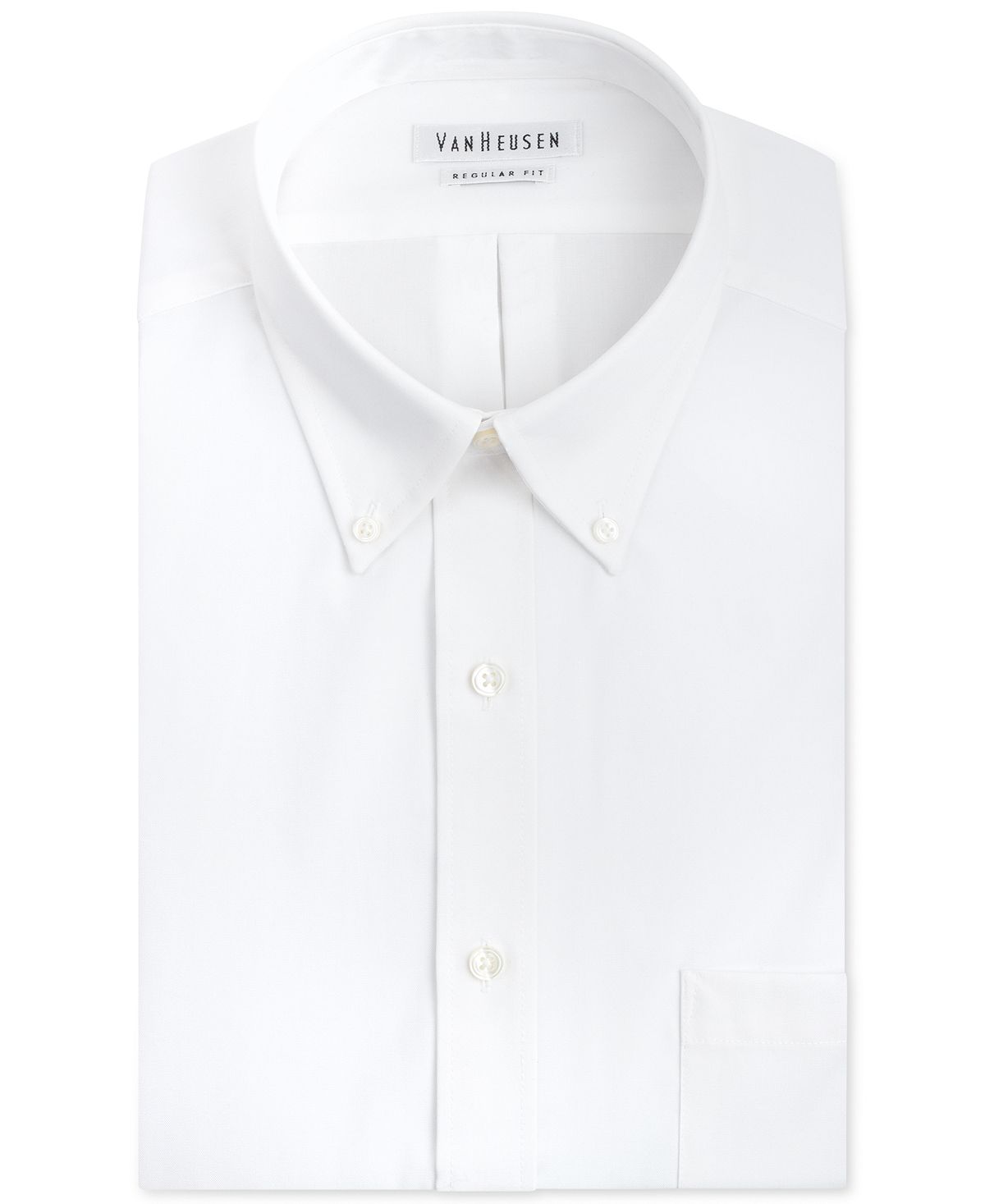 Van Heusen Classic-fit Easy Care Pinpoint Oxford Dress Shirt White