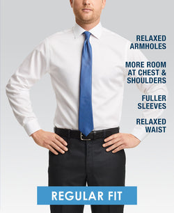 Van Heusen Classic-fit Herringbone Dress Shirt Khaki thumbnail 2