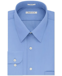 Van Heusen Classic-fit Poplin Dress Shirt Cameo Blue thumbnail 1