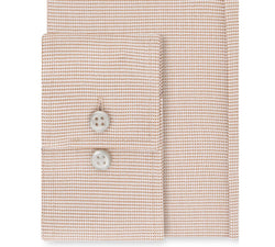Van Heusen Flex Classic/regular-fit Stretch Wrinkle-free Nailshead Print Dress Shirt Camel thumbnail 2