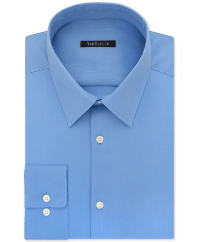 Van Heusen Slim-fit Flex Collar Stretch Solid Dress Shirt Blue Frost