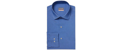 Van Heusen Stain Shield Regular Fit Stretch Dress Shirt Pacific Blue