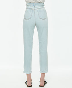 Vanilla Star Juniors' Ripped Mom Jean Blue thumbnail 2