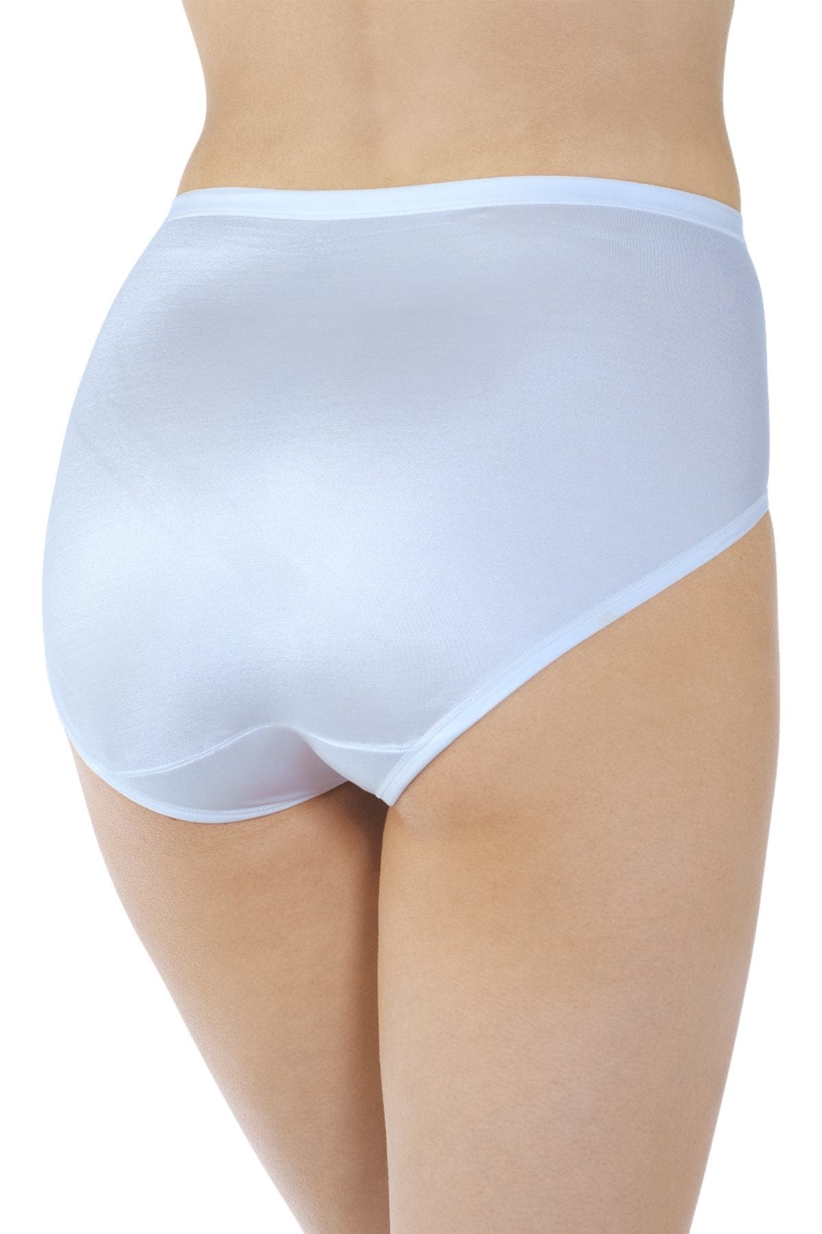 Vanity Fair Frost-Blue Body-Caress High-Cut Panty