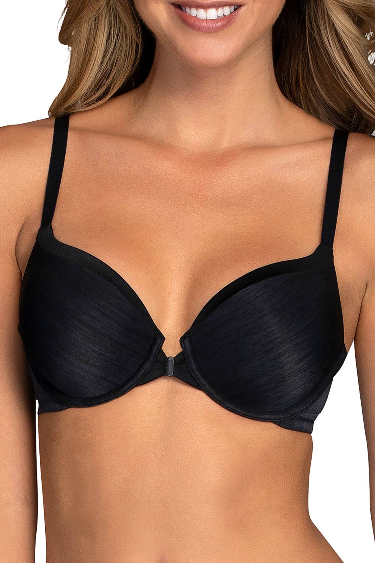 Vanity Fair Illumination Front Closure Underwire Bra in Black