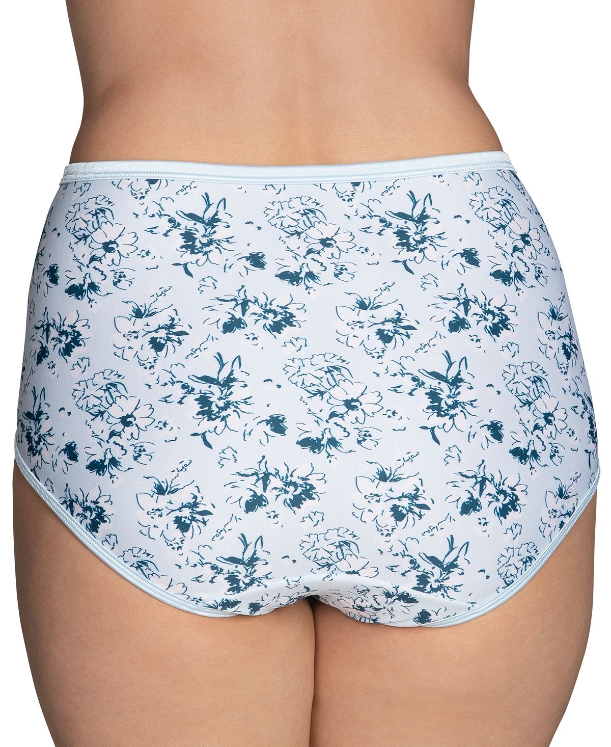 Vanity Fair Illuminationbrief Underwear 13109 Also Available In Extended Sizes Fantasy Flower Print