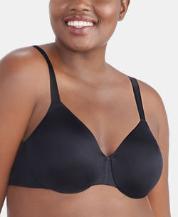 Vanity Fair Nearly Invisible Full Figure Underwire Bra 76207 Midnight Black thumbnail 1