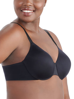 Vanity Fair Nearly Invisible Full Figure Underwire Bra 76207 Midnight Black thumbnail 3