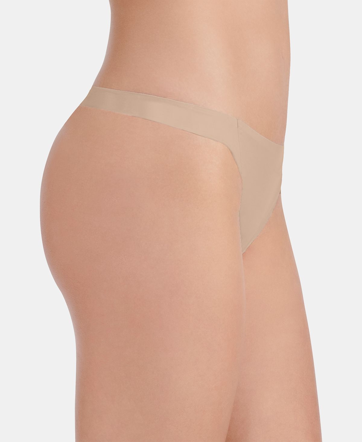 Vanity Fair Nearly Invisible Thong Underwear 18241 Also Available In Extended Sizes Damask Neutral