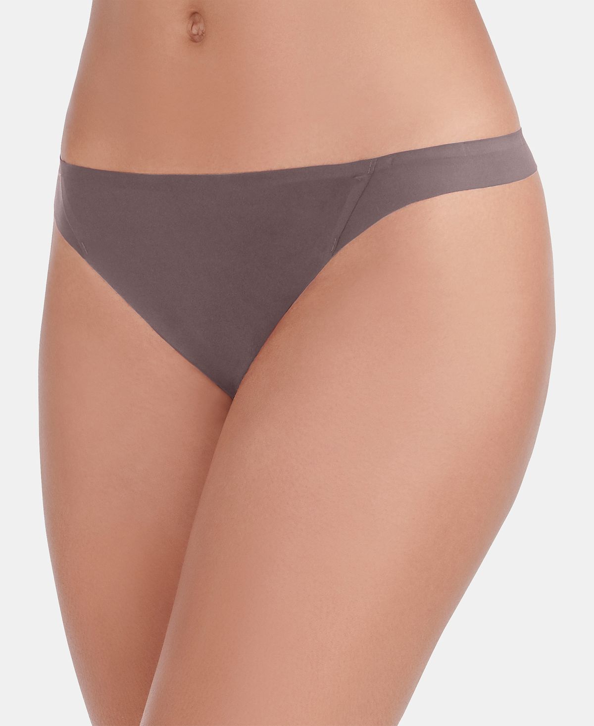 Vanity Fair Nearly Invisible Thong Underwear 18241 Also Available In Extended Sizes Deep Mauve