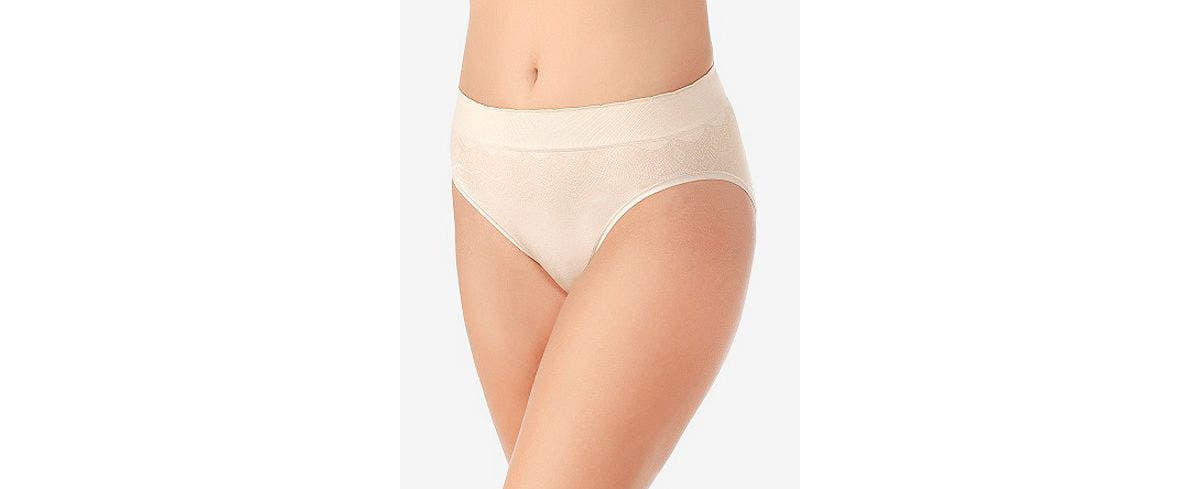 Vanity Fair No Pinch No Show High-cut 13171 Damask Neutral Lace